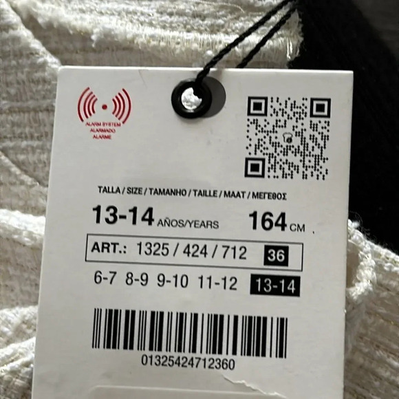 ZARA Kids | Ecru | TOP STRUCTURE SHINE - Picture 4 of 4